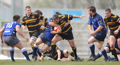 24.04.10 -  Maesteg v Loughor - SWALEC League Two West - Gareth Edwards of Maesteg. 