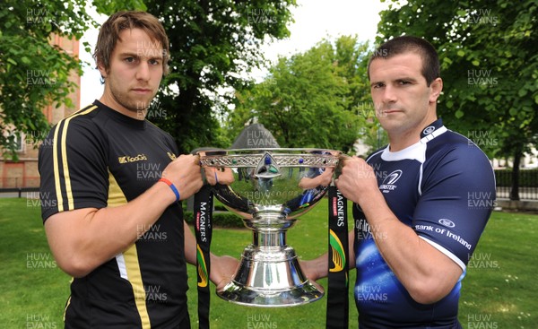 28.05.10 - Leinster v Ospreys Preview - Ospreys Captain Ryan Jones and Shane Jennings of Leinster ahead of their Magners League Grand Final tomorrow. 