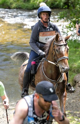 130626 - Man v Horse, Llanwrytd Wells - Competitors make their way around the course during the annual Man v Horse Race held at Llanwrytd Well, Powys, Wales