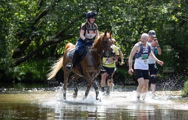 130626 - Man v Horse, Llanwrytd Wells - Competitors make their way around the course during the annual Man v Horse Race held at Llanwrytd Well, Powys, Wales