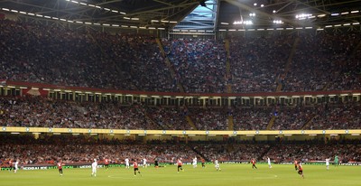 030819 - Manchester United v AC Milan - International Champions Cup - A general view of Principality Stadium during play