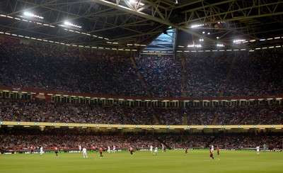 030819 - Manchester United v AC Milan - International Champions Cup - A general view of Principality Stadium during play