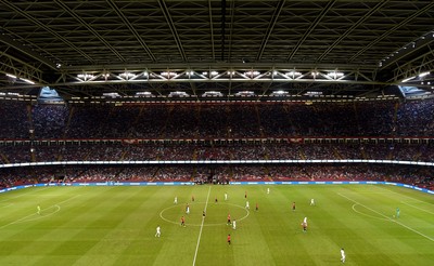 030819 - Manchester United v AC Milan - International Champions Cup - A general view of Principality Stadium during play