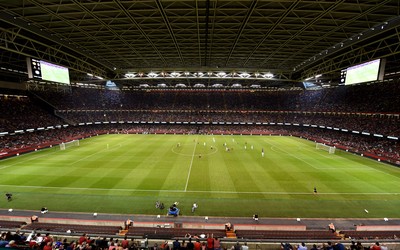 030819 - Manchester United v AC Milan - International Champions Cup - A general view of Principality Stadium during play