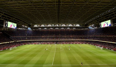 030819 - Manchester United v AC Milan - International Champions Cup - A general view of Principality Stadium during play