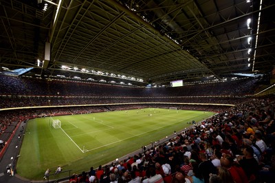 030819 - Manchester United v AC Milan - International Champions Cup - A general view of Principality Stadium during play