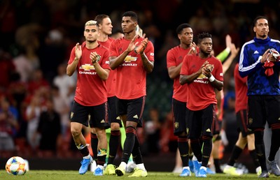 030819 - Manchester United v AC Milan - International Champions Cup - Marcus Rashford of Manchester United at the end of the game