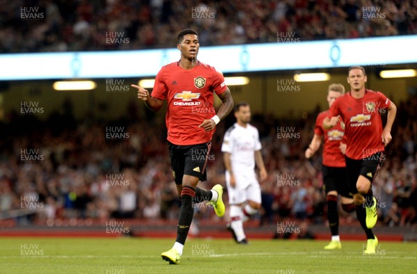 030819 - Manchester United v AC Milan - International Champions Cup - Marcus Rashford of Manchester United celebrates scoring goal