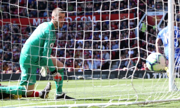 120519 - Manchester United v Cardiff City - Premier League - David De Gea of Manchester United watches the ball go into the net after Nathaniel Mendez-Laing of Cardiff City scores a goal