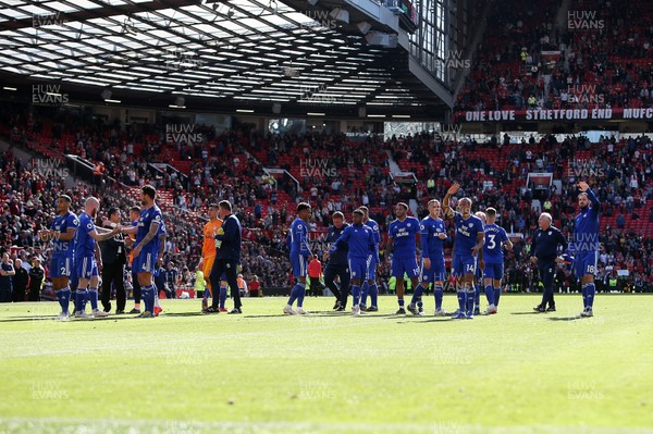 120519 - Manchester United v Cardiff City - Premier League - Cardiff players thank the fans at full time