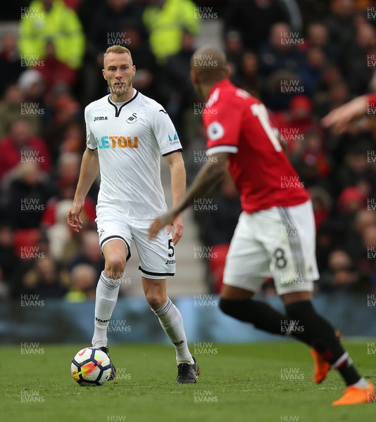 310318 - Manchester United v Swansea City - Premier League -  Mike Van Der Hoorn of Swansea