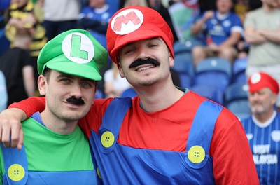 020526 - Mansfield Town v Cardiff City - Sky Bet League 1 - Cardiff fans in Fancy Dress for the last match of the season