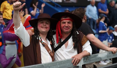 020526 - Mansfield Town v Cardiff City - Sky Bet League 1 - Cardiff fans in Fancy Dress for the last match of the season