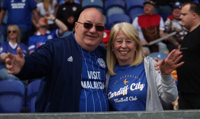 020526 - Mansfield Town v Cardiff City - Sky Bet League 1 - Cardiff fans in Fancy Dress for the last match of the season