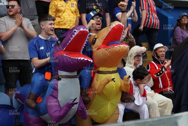 020526 - Mansfield Town v Cardiff City - Sky Bet League 1 - Cardiff fans in Fancy Dress for the last match of the season