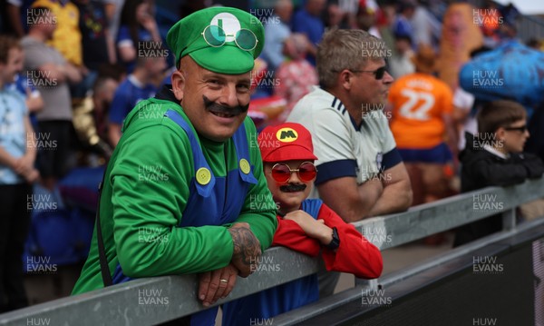 020526 - Mansfield Town v Cardiff City - Sky Bet League 1 - Cardiff fans in Fancy Dress for the last match of the season