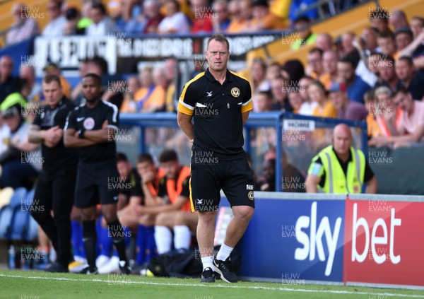 040818 - Mansfield Town v Newport County - League 2 - Newport County manager Michael Flynn