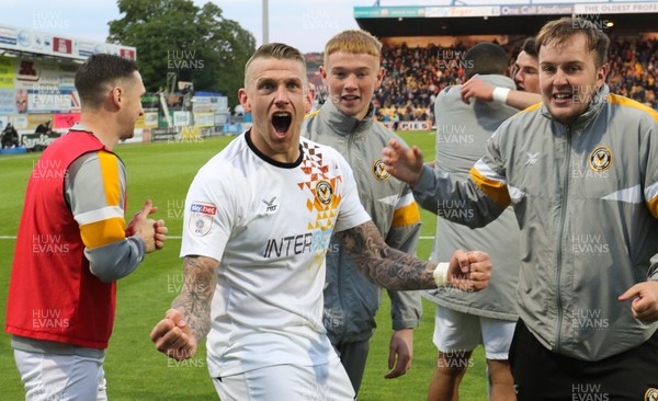 120519 - Mansfield Town v Newport County, Sky Bet League 2 Play Off Semi Final, second leg - Scot Bennett of Newport County celebrates winning the penalty shoot out and heading to Wembley for the League 2 Play Off Final