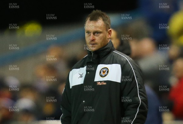 130218 - Mansfield Town v Newport County, Sky Bet League 2 - Newport County manager Michael Flynn looks on during the first half