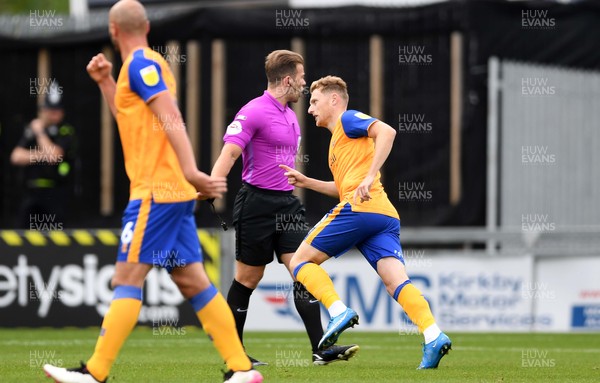140821 - Mansfield Town v Newport County - EFL SkyBet League 2 - George Maris of Mansfield Town celebrates scoring goal