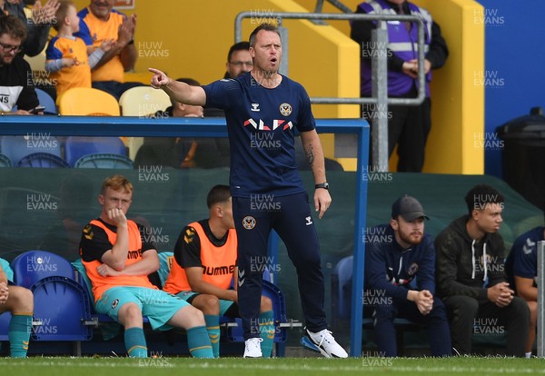 140821 - Mansfield Town v Newport County - EFL SkyBet League 2 - Newport County Manager Michael Flynn