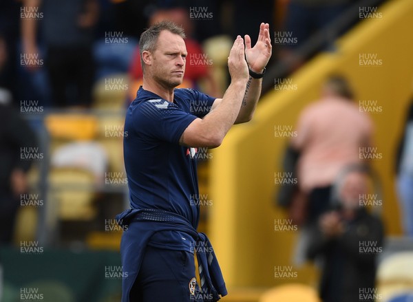 140821 - Mansfield Town v Newport County - EFL SkyBet League 2 - Newport County Manager Michael Flynn