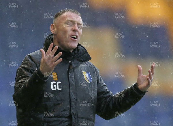150220 - Mansfield Town v Newport County - Sky Bet League 2 - Manager Graham Coughlan of Mansfield Town