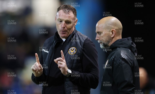 251022 - Mansfield Town v Newport County - Sky Bet League 2 - Manager Graham Coughlan of Newport County