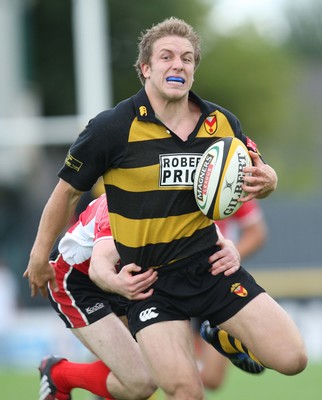 02.08.08 -  Newport v Cross Keys, Men of Gwent 7's FINAL, Rodney Parade- Newport's Tom Isaacs is tackled short of the line 