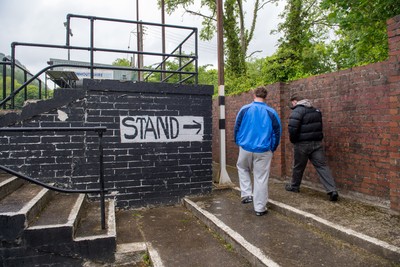 160526 - Cross Keys v Merthyr - Admiral WRU Premiership - A general view of Pandy Park