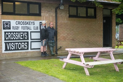 160526 - Cross Keys v Merthyr - Admiral WRU Premiership - A general view of Pandy Park