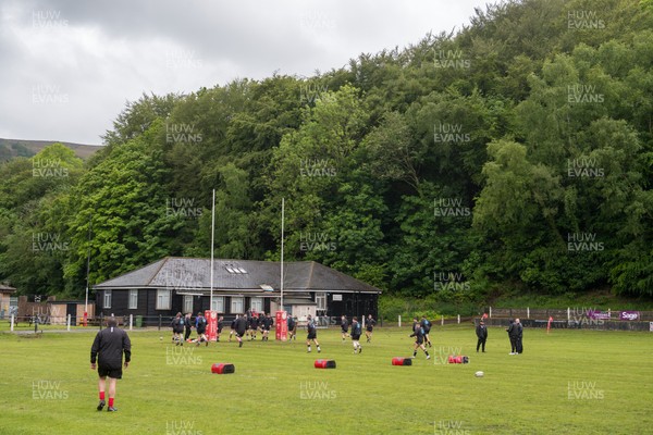 160526 - Cross Keys v Merthyr - Admiral WRU Premiership - A general view of Pandy Park