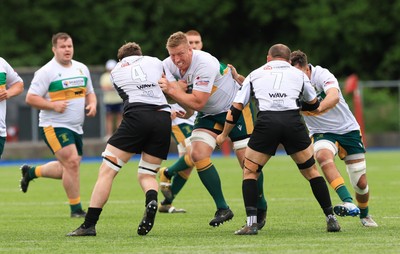 030525 - Merthyr RFC v Neath RFC, WRU Admiral Premiership -  Craig Locke of Merthyr charges forward