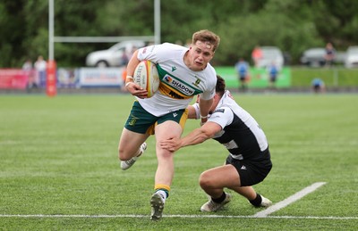 030525 - Merthyr RFC v Neath RFC, WRU Admiral Premiership - Tom Hughes of Merthyr races in to score try