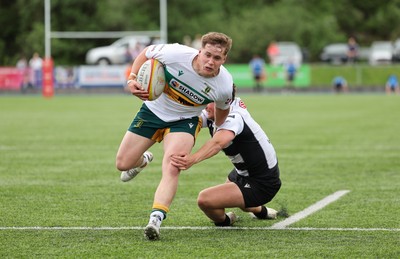 030525 - Merthyr RFC v Neath RFC, WRU Admiral Premiership - Tom Hughes of Merthyr races in to score try