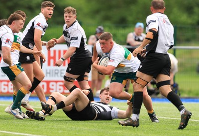 030525 - Merthyr RFC v Neath RFC, WRU Admiral Premiership - Ryan Hughes of Merthyr powers over to score try