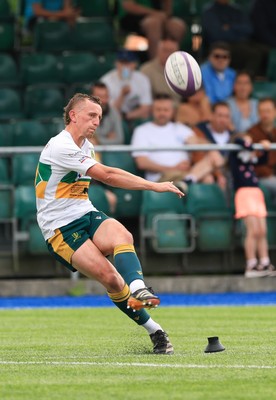 030525 - Merthyr RFC v Neath RFC, WRU Admiral Premiership - Ben Jones of Merthyr kicks conversion