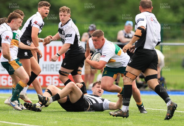 030525 - Merthyr RFC v Neath RFC, WRU Admiral Premiership - Ryan Hughes of Merthyr powers over to score try