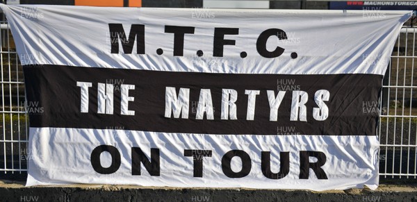 251117 - Merthyr Town v Dorchester Town - Evo-Stik Southern Premier League  - Flag attached to the fence