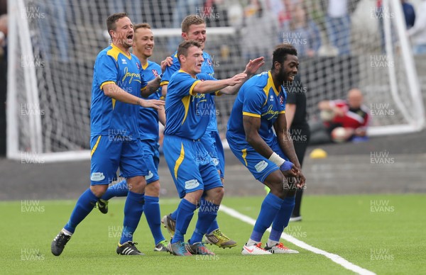 050514 - Merthyr Town v Paulton Rovers, Calor League Div 1 South and West Play Off Final - Paulton's Nick McCootie celebrates after scoring goal