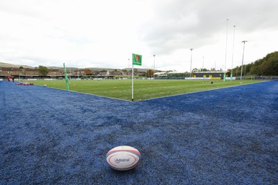 101026 - Merthyr v Beddau - Admiral WRU Premiership - Home of Merthyr RFC The Wern before kick off 