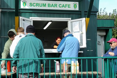101026 - Merthyr v Beddau - Admiral WRU Premiership - Home of Merthyr RFC The Wern before kick off 