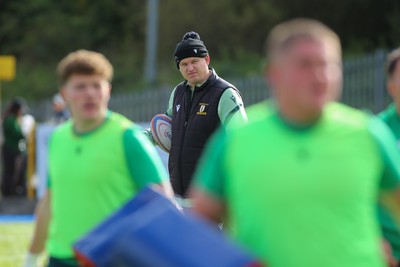101026 - Merthyr v Beddau - Admiral WRU Premiership - Head coach of Merthyr Ian Jones