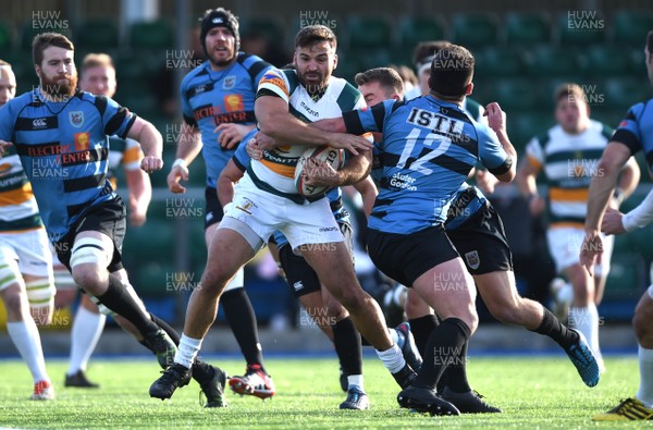 041117 - Merthyr v Cardiff - Principality Premiership - Aaron Pinches of Merthyr