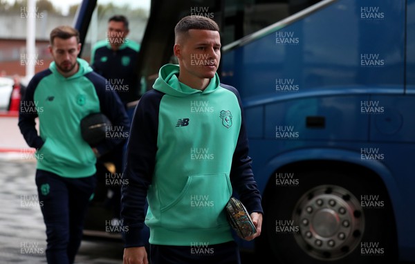 031023 - Middlesbrough v Cardiff City - Sky Bet Championship - Cardiff City players arrive