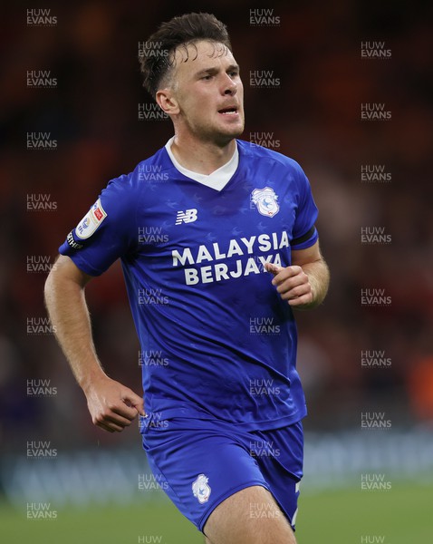 130922 - Middlesbrough v Cardiff City - Sky Bet Championship - Mark Harris of Cardiff celebrates the 2nd Cardiff goal