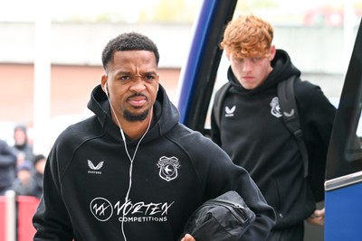 171026 - Middlesbrough v Cardiff City - Sky Bet Championship - Cardiff City players arrive prior to the game