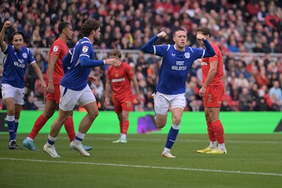 171026 - Middlesbrough v Cardiff City - Sky Bet Championship - Jack Moylan of Cardiff City celebrates after scoring