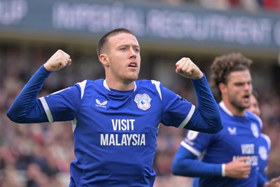171026 - Middlesbrough v Cardiff City - Sky Bet Championship - Jack Moylan of Cardiff City celebrates after scoring