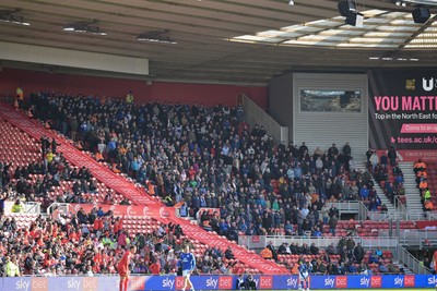171026 - Middlesbrough v Cardiff City - Sky Bet Championship - Cardiff City fans at the Riverside stadium in Middlesbrough
